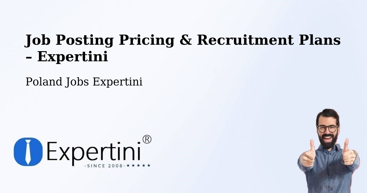Job Posting Pricing & Recruitment Plans – Lewin Brzeski - Lewin Brzeski, Poland Jobs Expertini